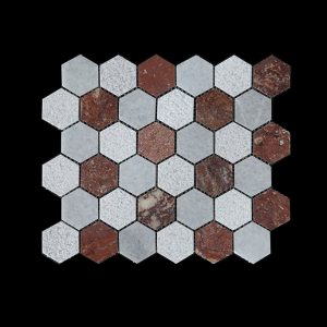 WC-RC Hexagonal Mosaic DK003 POLISHED